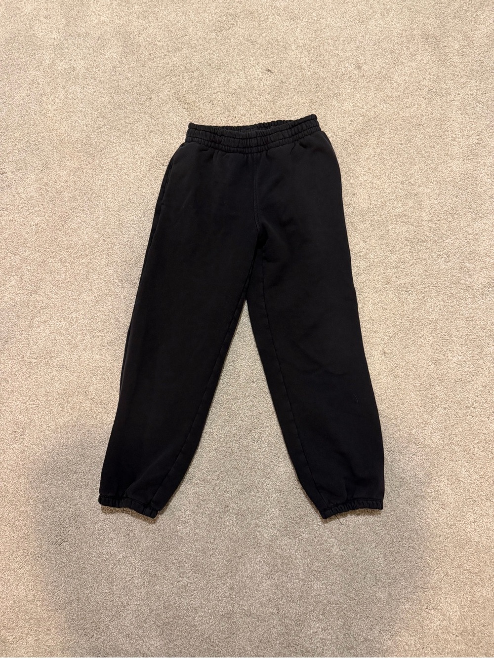 Athleta Kids Black Elastic Cuff Joggers